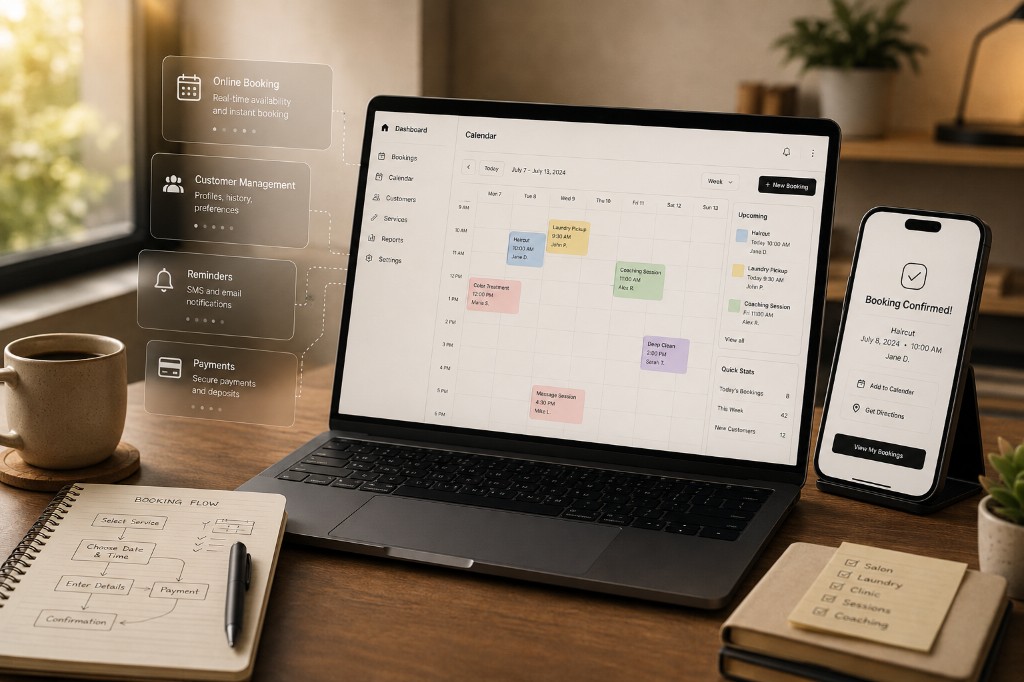 Booking platform developer Philippines — salon, laundry, and session scheduling from the ground up